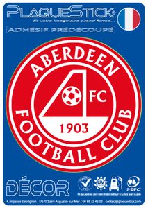102 -Écosse "Scotland" -Aberdeen FC, Décor PlaqueStick