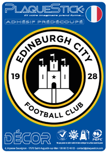 102 -Écosse "Scotland" -Edinburgh FC, Décor PlaqueStick