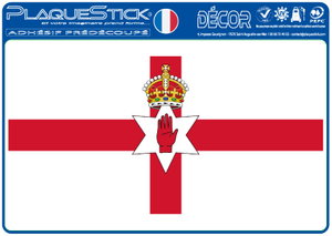104 -Irlande "Northern Ireland" Flag, Décor A6
