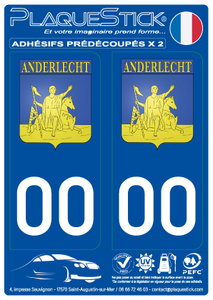 106 -Belgique "Anderlecht" Blason PlaqueStick