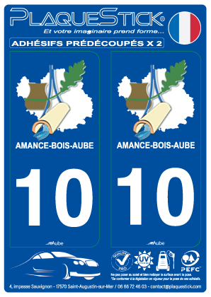 10 -Amance - Bois-Aube PlaqueStick