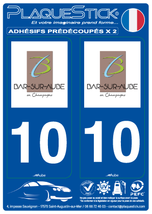 10 -Bar-sur-Aube PlaqueStick