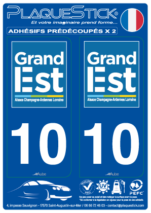 10 -Grand-Est PlaqueStick