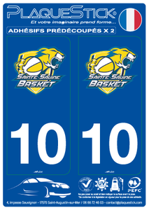 10 -Sainte-Savine "Basket" PlaqueStick