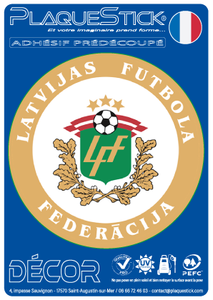 114 -Lettonie "Latvija" -Futbola Federàcija, Décor PlaqueStick