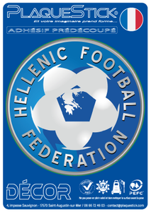 116 -Grèce "Ellàda" -Hellenic Football Federation, Décor PlaqueStick