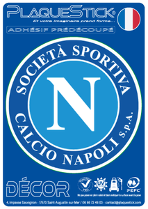 117 -Italie "Italia" -Napolini Calcio, Décor PlaqueStick