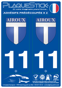 11 -Airoux "Blason" PlaqueStick