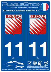 11 -Brenac "Blason" PlaqueStick