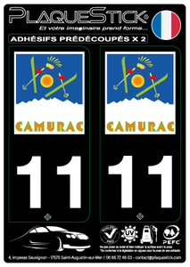 11 -Camurac "Fond noir" PlaqueStick