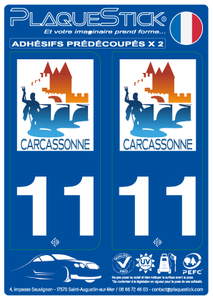 11 -Carcassonne PlaqueStick