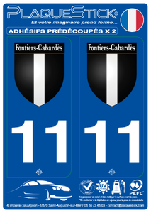 11 -Fontiers-Cabardès "Blason" PlaqueStick