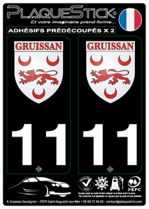 11 -Gruissan "Blason" Fond noir