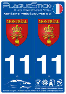 11 -Montréal "Blason" PlaqueStick
