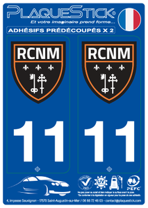 11 -Narbonne-Méditerranée "RC" PlaqueStick