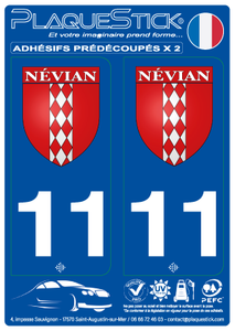 11 -Névian "Blason" PlaqueStick
