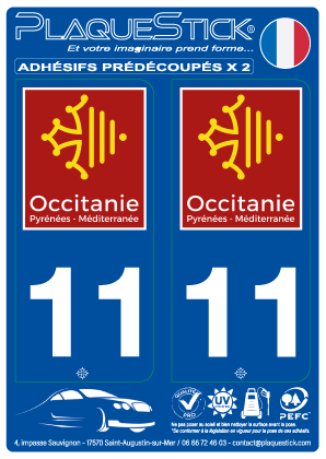11 -Occitanie PlaqueStick