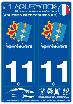 11 -Roquefort-des-Corbières PlaqueStick