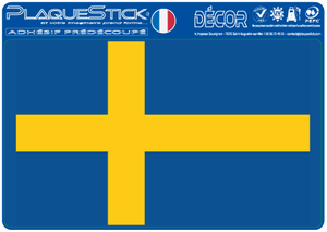 123 -Suède "Sverige" -Flag, Décor