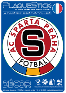124 -Tchequie "Tchequie" Praha, AC Sparta, Décor PlaqueStick