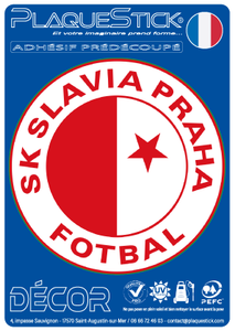 124 -Tchequie "Tchequie" Praha, SK Slavia, Décor PlaqueStick