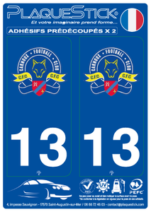 13 -Carnoux-en-Provence "FC" PlaqueStick
