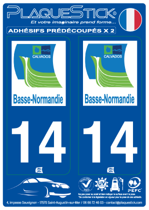 14 -Basse-Normandie PlaqueStick