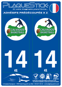 14 -Calvados "Basketball" PlaqueStick