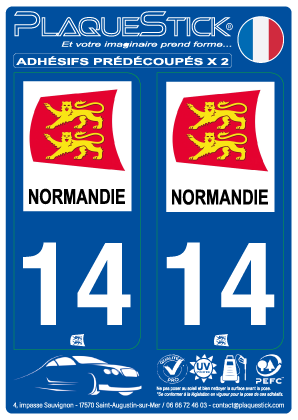 14 -Normandie PlaqueStick