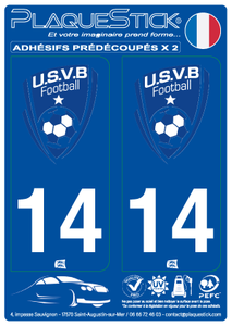 14 -Villers-Bocage "US" Football PlaqueStick