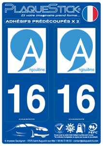 16 -Angoulême PlaqueStick