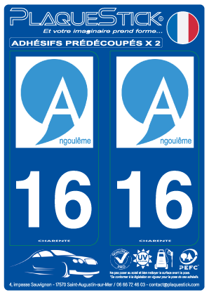 16 -Angoulême PlaqueStick
