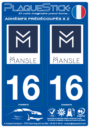 16 -Mansle PlaqueStick