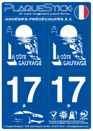 17 -La Côte Sauvage PlaqueStick