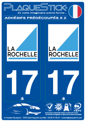17 -La Rochelle PlaqueStick