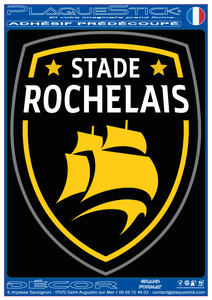17 -La Rochelle "Stade Rochelais" Format A4 (21 x 29,7cm) PlaqueStick