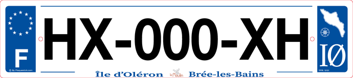 17 -Plaque immatriculation 