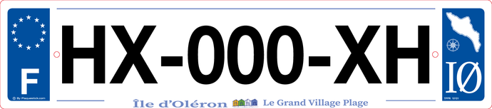 17 -Plaque immatriculation 