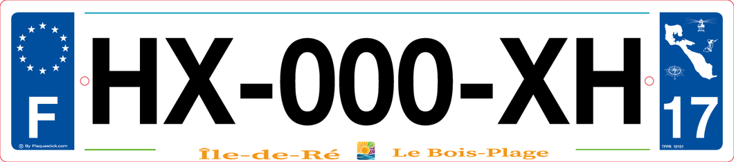 17 -Plaque immatriculation Île-de-Ré 