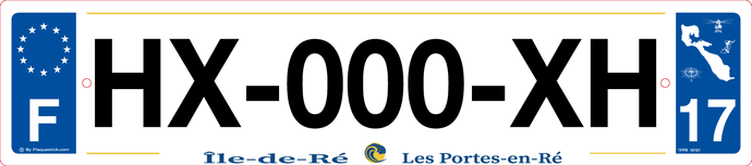 17 -Plaque immatriculation Île-de-Ré 
