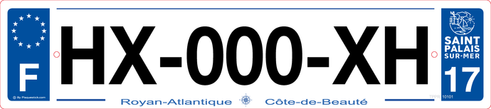 17 -Plaque immatriculation 