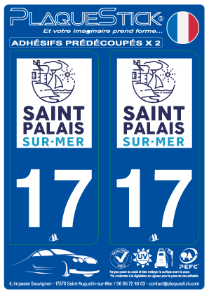 17 -Saint-Palais-sur-Mer PlaqueStick