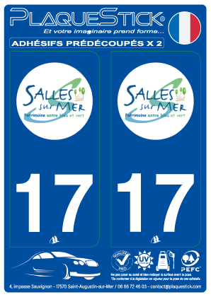 17 -Salles-sur-Mer PlaqueStick