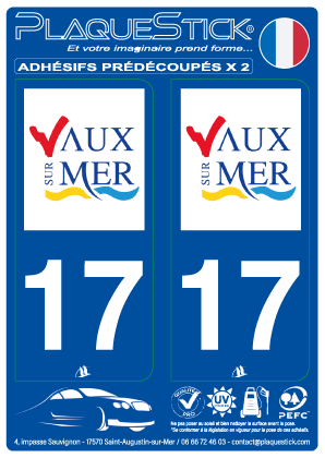 17 -Vaux-sur-Mer PlaqueStick