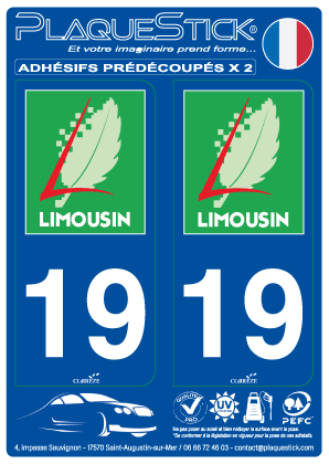 19 -Limousin PlaqueStick