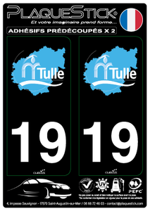 19 -Tulle "Blanc" Fond noir PlaqueStick