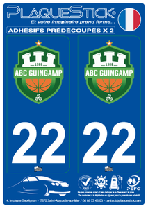 22 -Guingamp "ABV Basket" PlaqueStick