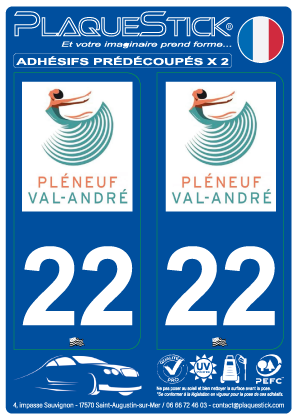 22 -Pléneuf-Val-André PlaqueStick
