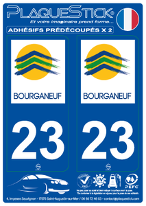23 -Bourganeuf PlaqueStick