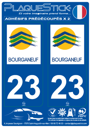 23 -Bourganeuf PlaqueStick